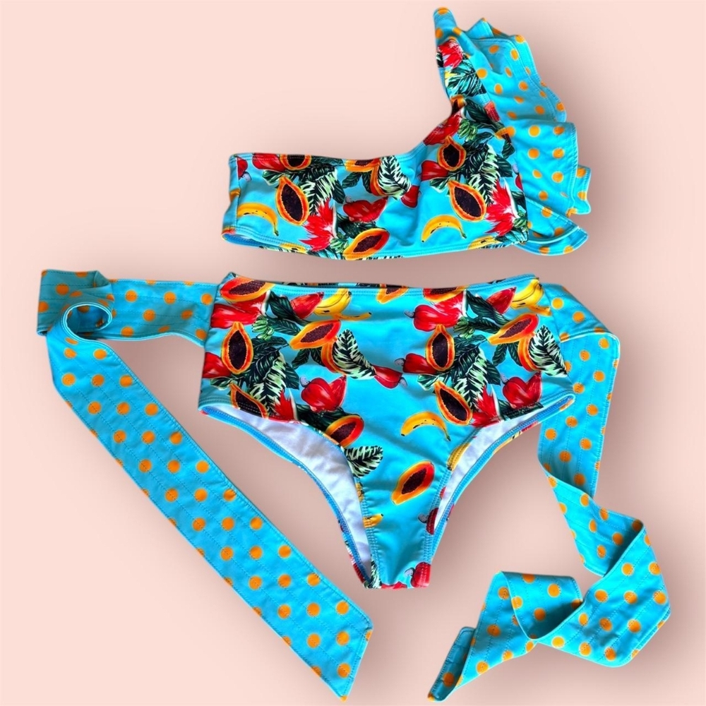 Tropical Kids Swim Set - Blue and Orange